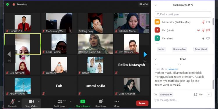 IMM FEB UMSU dan Kader PCIM Thailand Gelar Diskusi Public Speaking