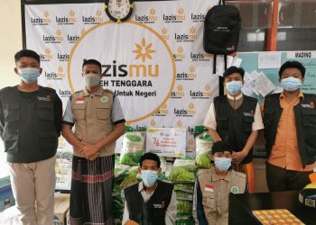 Rayakan HUT RI ke-76, Lazismu Aceh Tenggara Berbagi 76 Kantong Beras.