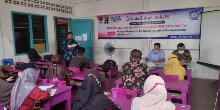 Dosen UMSU Gelar Workshop GWE Pembelajaran Jarak Jauh untuk Guru