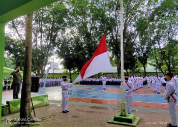 Komandan Koramil Pimpinan Upacara Kemerdekaan di Ponpes Kualamadu