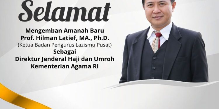 Prof Hilman Latief Terpilih sebagai Direktur Jenderal Haji dan Umroh