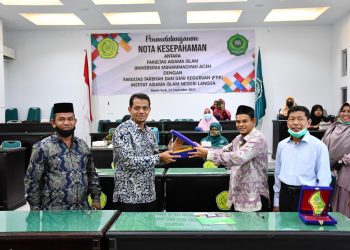 Fakultas Agama Islam UNMUHA dan FTIK IAIN Langsa Tanda Tangani Kesepakatan