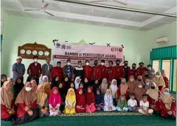 PK IMM FAI UMSU Salurkan  Bantuan Sosial di Desa Klumpang Hamparan Perak