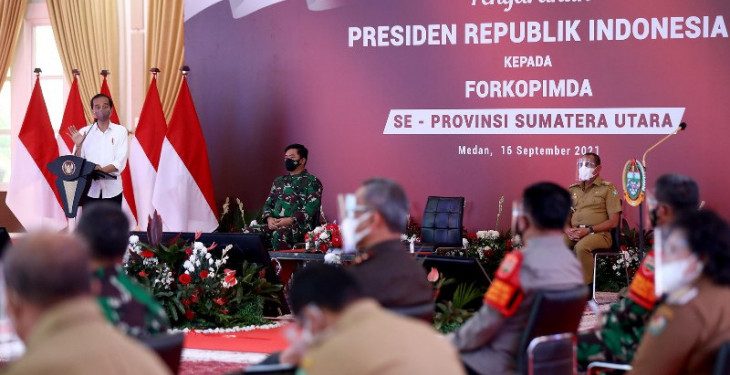 Presiden Jokowi minta gap capaian vaksinasi antardaerah di Sumut diatasi