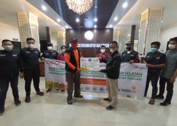 Tim Kemanusiaan, Muhammadiyah Kalsel Terjunkan 16 Relawan ke Kalteng