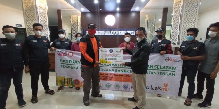 Tim Kemanusiaan, Muhammadiyah Kalsel Terjunkan 16 Relawan ke Kalteng