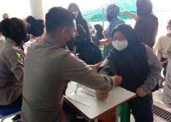 STIKes Muhammadiayah Bersama Polda Aceh Gelar Vaksinasi
