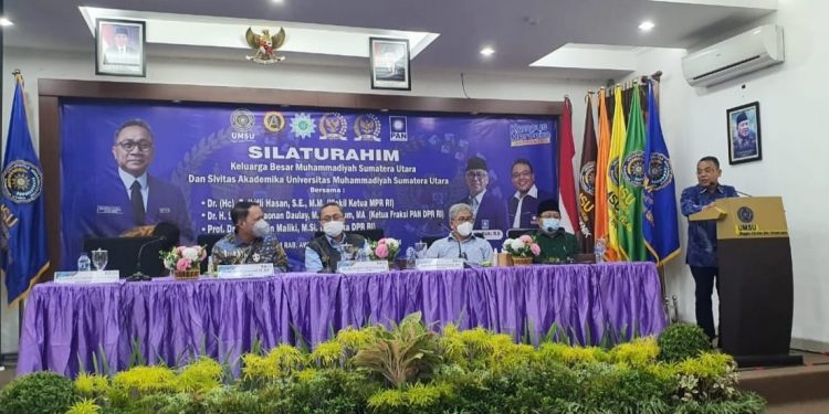 Silaturrahim Ketum DPP PAN dengan Muhammadiyah Sumut