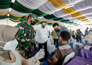 Pagi ini, Vaksinasi Tahap-II Kerjasama Kodam I/BB dan UMSU