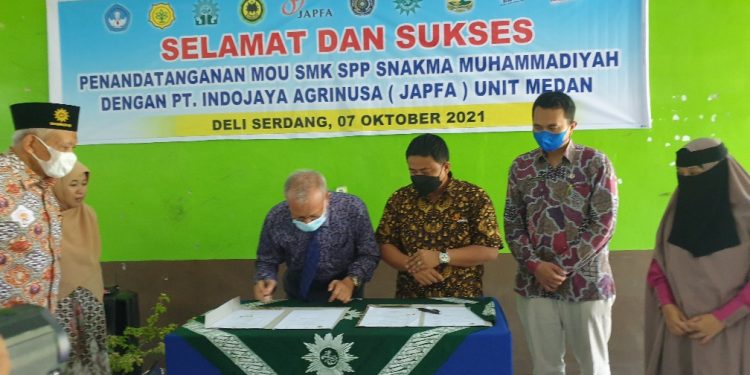 SNAKMA Muhammadiyah dan PT. Indojaya Agronusa Tandatangani Kerjasama