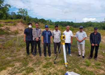 Tim OIF UMSU Lakukan Pengukuran Arah Kiblat Masjid di Sigama Paluta