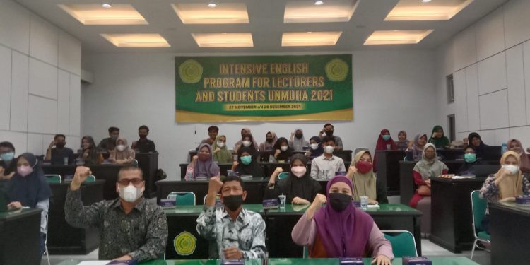 Pusat Bahasa Unmuha adakan Program Bahasa Inggris Intensif Untuk Dosen Dan Mahasiswa