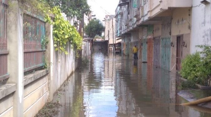 Permukiman Warga di Titi Kuning Medan Terendam Banjir 4 Hari
