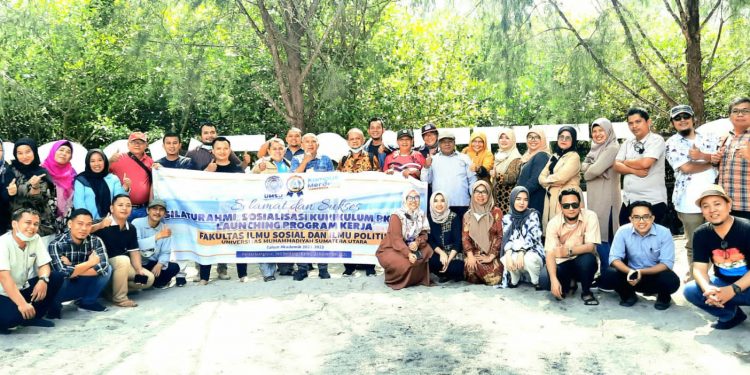 FISIP UMSU BICARA Dilaunching di Pantai Mangrove Serdang Bedagai
