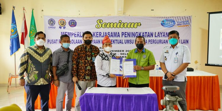 PPKI-UMSU dan STIKP Al-Maksum Langkat Gelar Seminar Terkait Kekayaan Intlektual