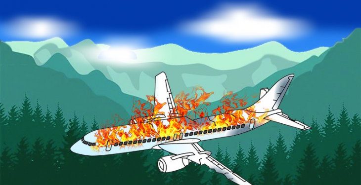 Pesawat Rusia terbakar dan mendarat darurat di Siberia