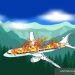 Pesawat Rusia terbakar dan mendarat darurat di Siberia