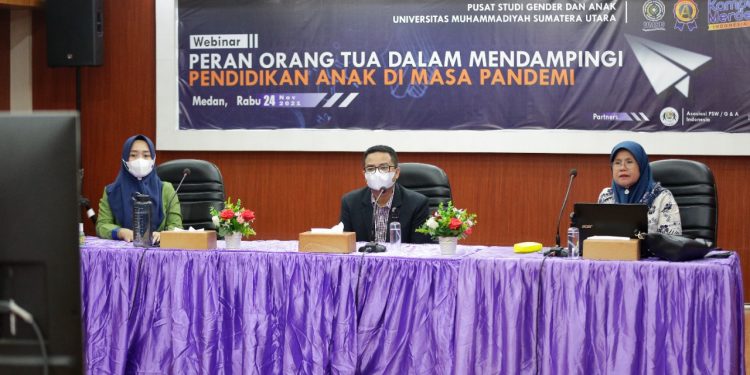 PSGA UMSU Gelar Webinar Peran Orangtua Dampingi Pendidikan Anak di Masa Pandemi