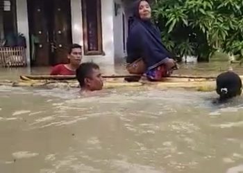 Lazismu dan MDMC Sergai Terus Bantu Warga Terdampak Banjir