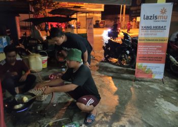 Banjir Mulai Surut, LazisMu Tebing Tinggi Tetap Stand By di Posko