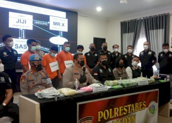 Polrestabes Medan Sita 13 Kg Sabu dan 10.000 Pil Ekstasi