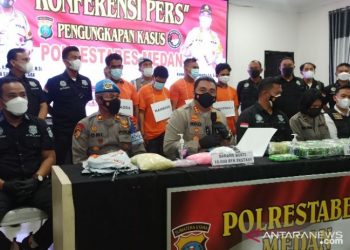 Polrestabes Medan Gagalkan Peredaran 13 Kilogram Narkoba Asal Malaysia
