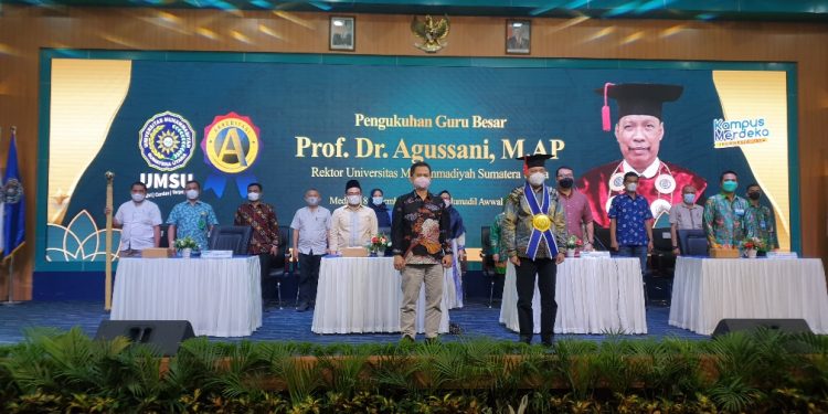 Mengalir Ucapan Selamat untuk Pengukuhan Guru Besar Prof Agussani MAP