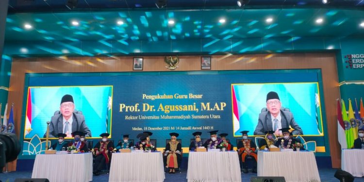 Rektor UMSU Jadi Guru Besar, Haedar: Komitmen Muhammadiyah Majukan Kehidupan Bangsa