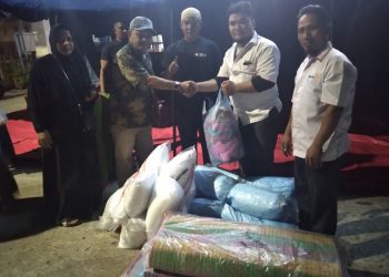 Lazismu Kota Langsa Bantu Korban Kebakaran