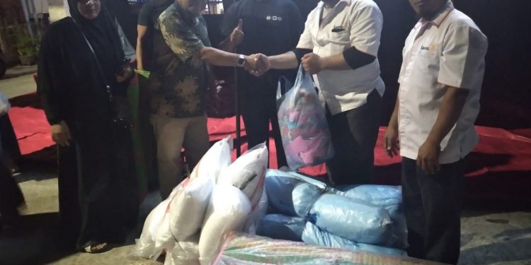 Lazismu Kota Langsa Bantu Korban Kebakaran