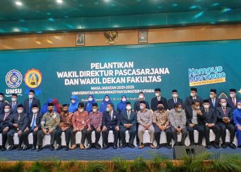 Rektor UMSU Lantik Wakil Direktur Pascasarjana dan Wakil Dekan Fakultas Periode 2021-2025