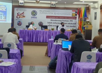 Rektor UMSU Buka Pelatihan Jurnalistik dan Kehumasan Antara