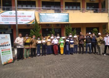 LazisMu Peduli Pendidikan, Salurkan 139 Paket Beasiswa Mentari di Sunggal