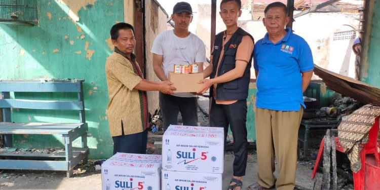 Dua Rumah Terbakar, LazisMu Medan Respon dengan Membantu
