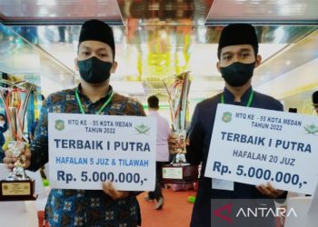 Dua Juara MTQ Ke-55 Kota Medan mendaftar sebagai calon prajurit TNI AD