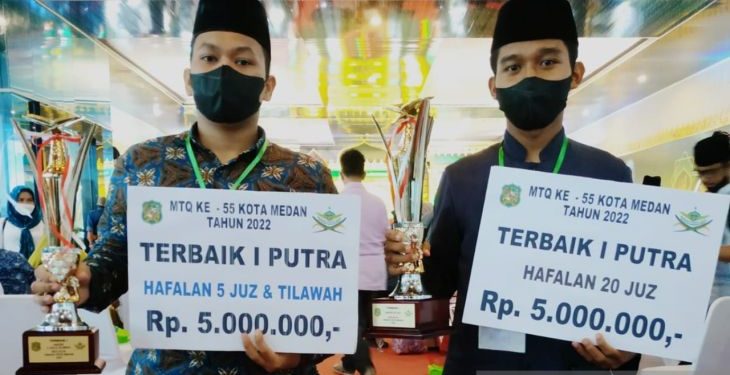Dua Juara MTQ Ke-55 Kota Medan mendaftar sebagai calon prajurit TNI AD