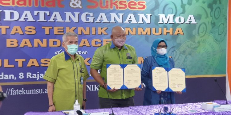Dua Fakultas Teknik PTMA di Sumatera Tandatangani MoA