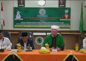 Syeikh Fadhi Alamuddin Dosen Global University Beirut Silaturrahim di MU Sumatera Utara