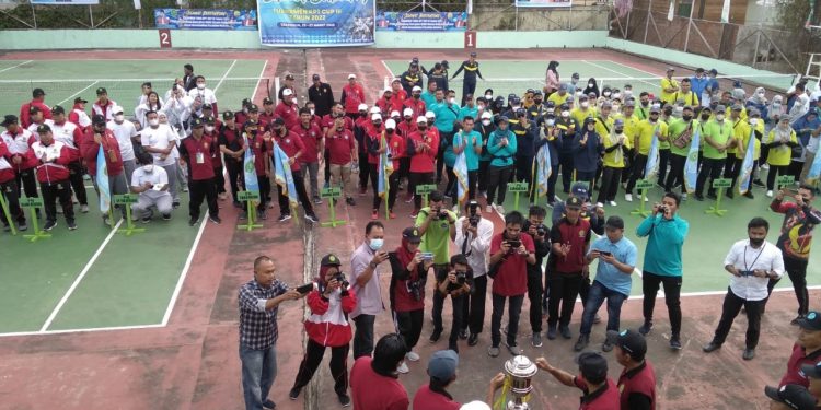 KPT Aceh,  Perkuat Kebersamaan melalui Olah Raga Tenis
