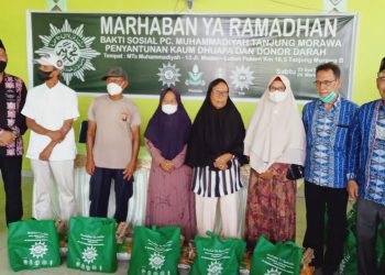 Sambut Ramadan, PCM Tanjung Morawa Gelar Bakti Sosial dan Donor Darah
