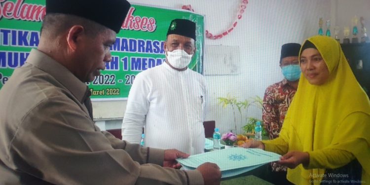 PW Muhammadiyah Sumut Lantik Kepala MAM-01 Medan