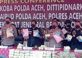 Sabu Seberat 189 Kg dan 38 Ribu Butir Ekstasi Terjaring Polisi dan Bea Cukai Aceh Utara