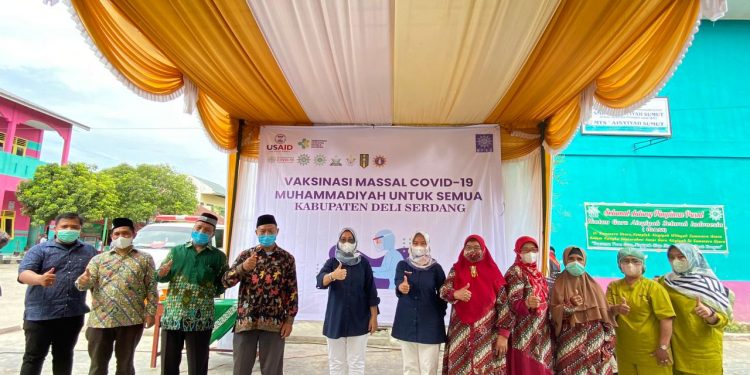 MPKU PP Muhammadiyah Laksanakan Vaksinasi di Deli Serdang