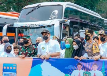 3.491 Warga Kota Medan Dilepas Mudik ke Berbagai Daerah