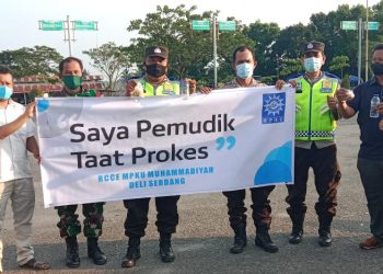 RCCE MPKU Deli Serdang Edukasi Pemudik Taat Prokes