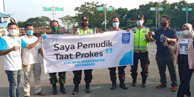 RCCE MPKU Deli Serdang Edukasi Pemudik Taat Prokes