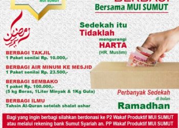 P2 Wakaf Produktif MUI Sumut Tebar Semangat Berbagi