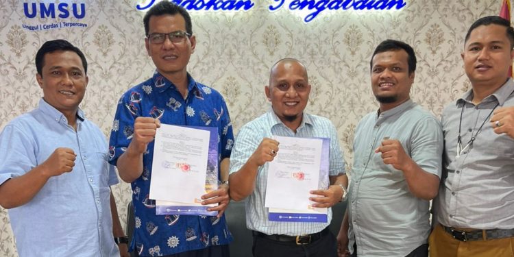Garap Bidang Pengabdian, Fahum UMSU dan DPC Ikadin Tingkatkan Kerjasama