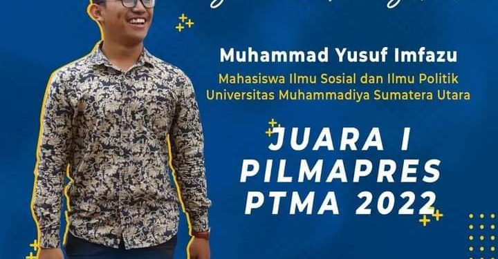 Mahasiswa FISIP UMSU Juara 1 Pilmapres PTMA se-Indonesia 2022