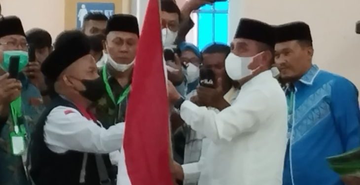 Gubernur Sumut lepas jamaah calon haji Kloter I Embarkasi Medan
